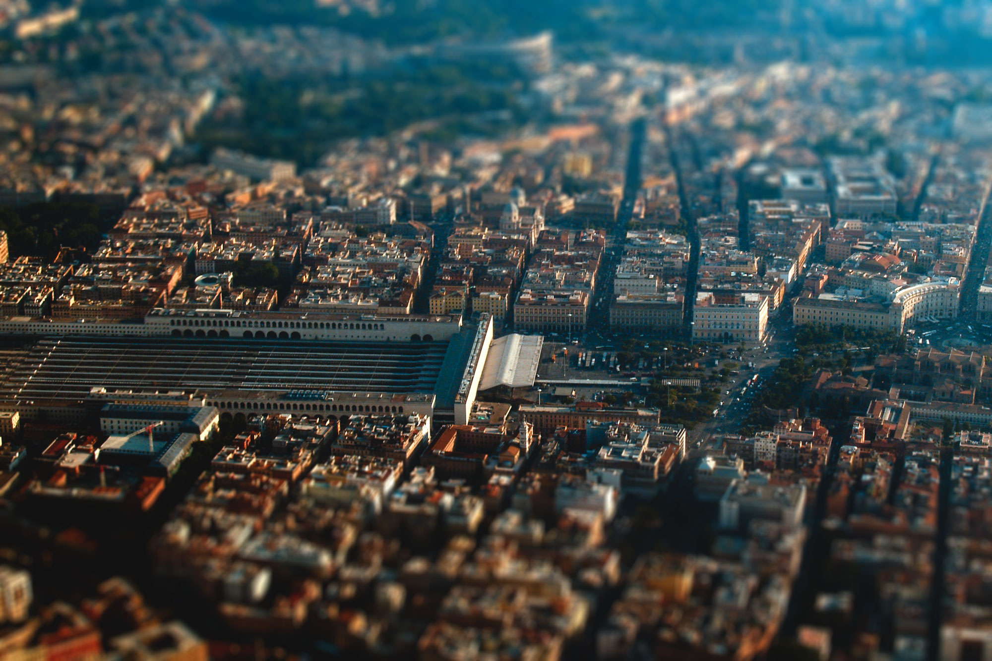 Stazione Termini dall'alto