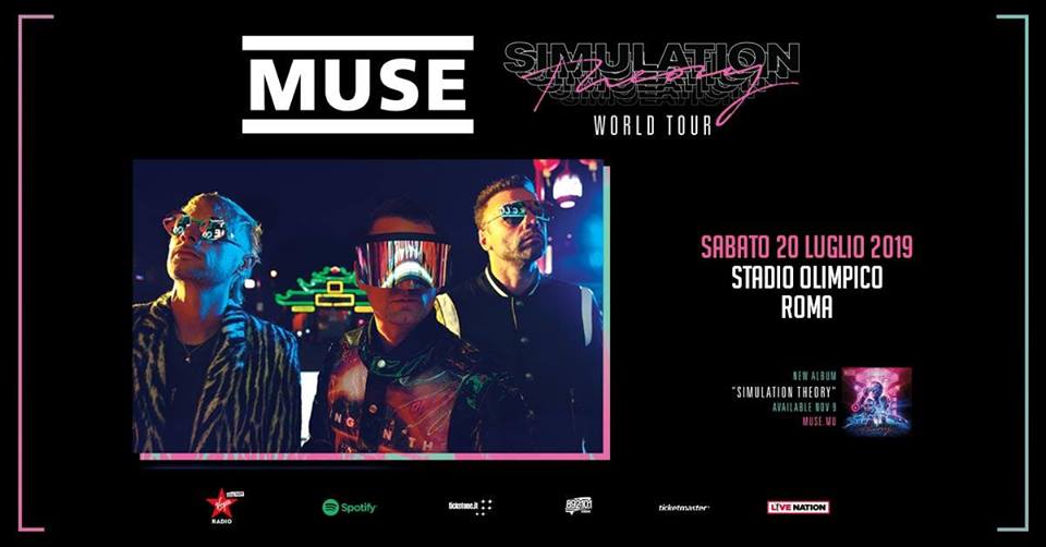 Concerto Muse Roma Stadio Olimpico Luglio 2019